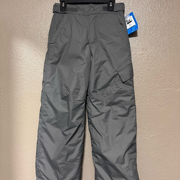 NWT Youth Columbia Gray Snow Ski Outdoor Winter Insulated Pants Size S (8) - Picture 1 of 11